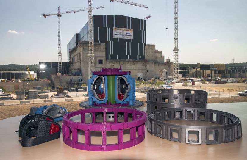 How do giant magnets and other components fit together to make a tokamak? Thanks to Tamás Szabolics and Márton Vavrik from the Centre for Energy Research in Hungary, a simplified 3D printed model (30 cm x 30 cm) of the ITER Tokamak—1/100th of the real size—is now available for demonstrations and educational purposes ... or just because you love tokamaks! (Click to view larger version...)