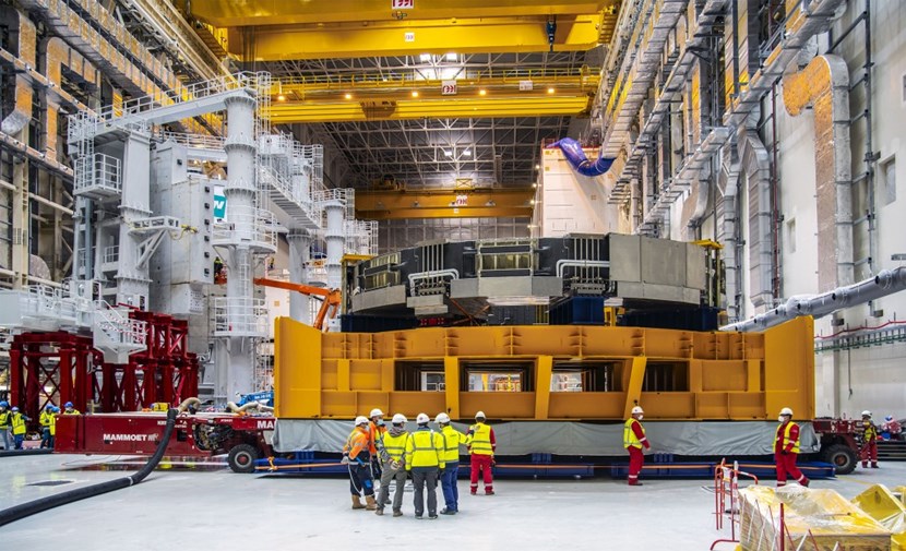 Manufactured in China under Europe's responsibility, the coil was delivered to ITER in June 2020 and cold tested on site during the summer. (Click to view larger version...)