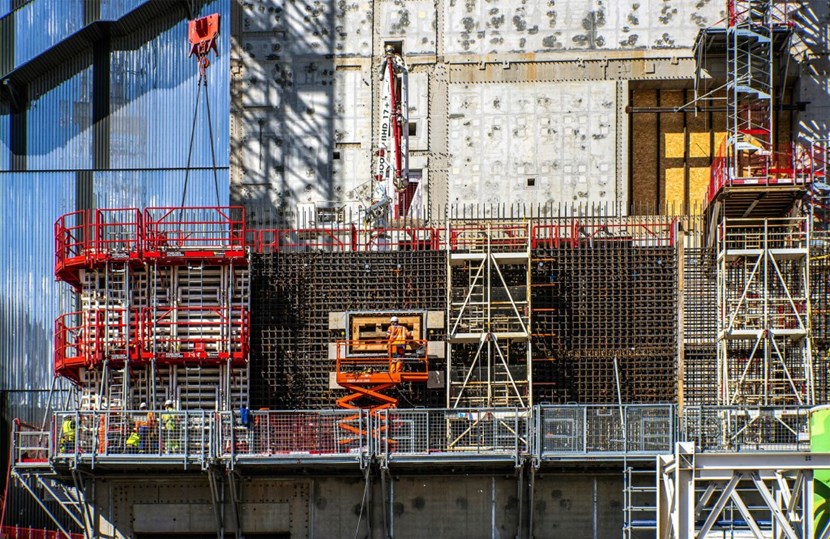 The civil work challenges for the Tritium Building are similar to those of the Tokamak Building, with areas where steel reinforcement will be exceptionally dense. (Click to view larger version...)