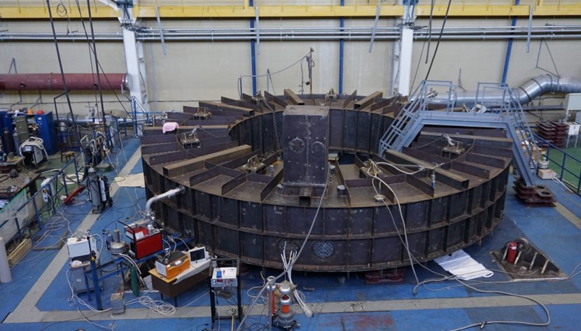 PF1 will be installed at the top of the machine, above the vacuum vessel. The 160-tonne, 9-metre-in-diameter magnet has passed all factory acceptance tests. (Click to view larger version...)