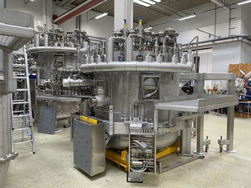 At Research Instruments, the four-tonne cold valve boxes will be equipped with final electrical wiring and pneumatic connections before undergoing factory acceptance testing. © RI, August 2022 (Click to view larger version...)