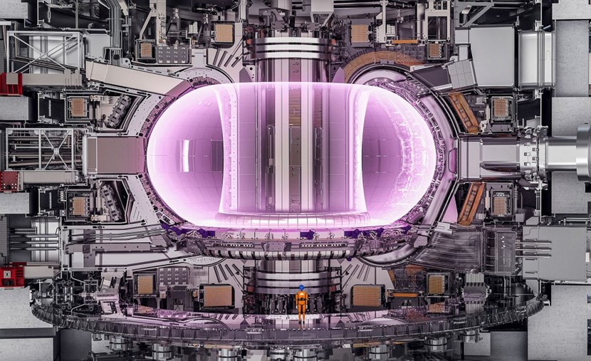 ''A direct consequence of setting out to create a self-heating plasma,'' says Tim Luce, head of Science & Operation at ITER, ''is that there are a whole load of other things that are then unique to ITER, simply because the physics criteria define the scale and size of the ITER facility.'' (Click to view larger version...)