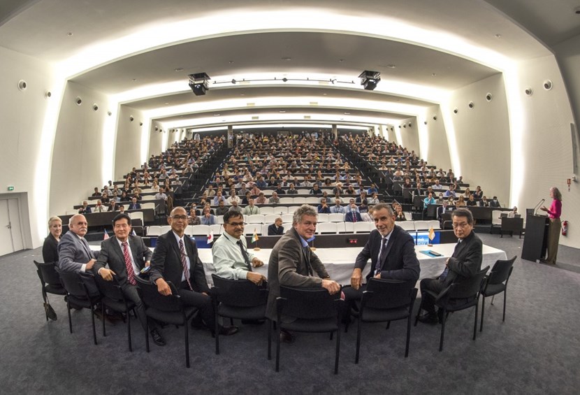 On line or in person, approximately 1,500 staff from across the project attended the first all-staff event of Pietro Barabaschi's tenure on Wednesday 19 October. (Click to view larger version...)