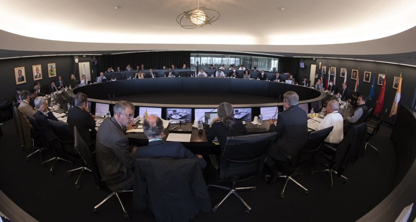 It was the first ITER Council for Director-General Pietro Barabaschi (seen in profile), who took up his position just one month ago on 17 October. (Click to view larger version...)