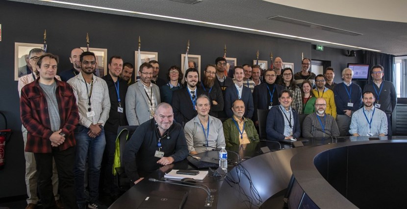 February 2023 at ITER Headquarters: In addition to the in-person participants at the Technology Group Meeting of the ITER Disruption Mitigation System Task Force, approximately 40 experts were connected remotely. (Click to view larger version...)