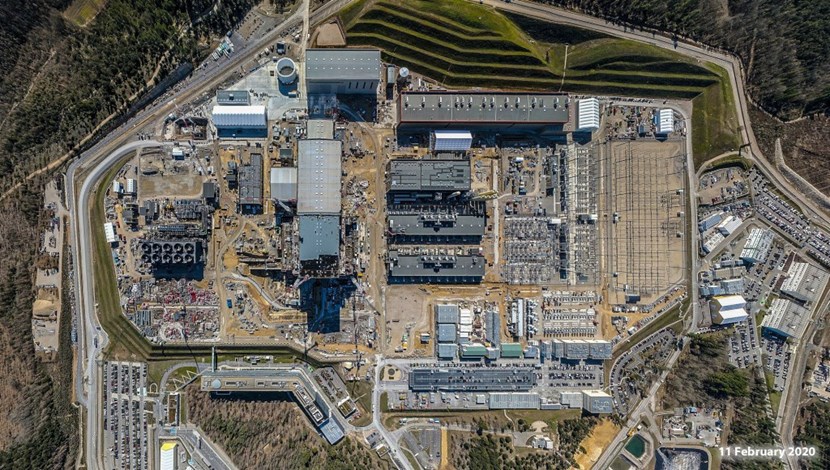 The ITER construction site on 11 February 2020. © EJF Riche — ITER Organization (Click to view larger version...)