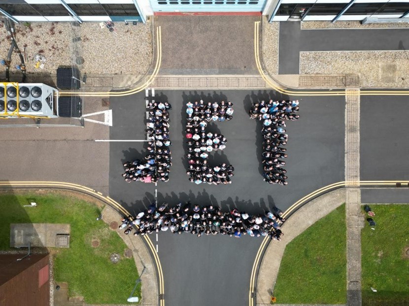 JET researchers and staff celebrate 40 years of operation on Friday 23 June 2023. Credit: UKAEA (Click to view larger version...)