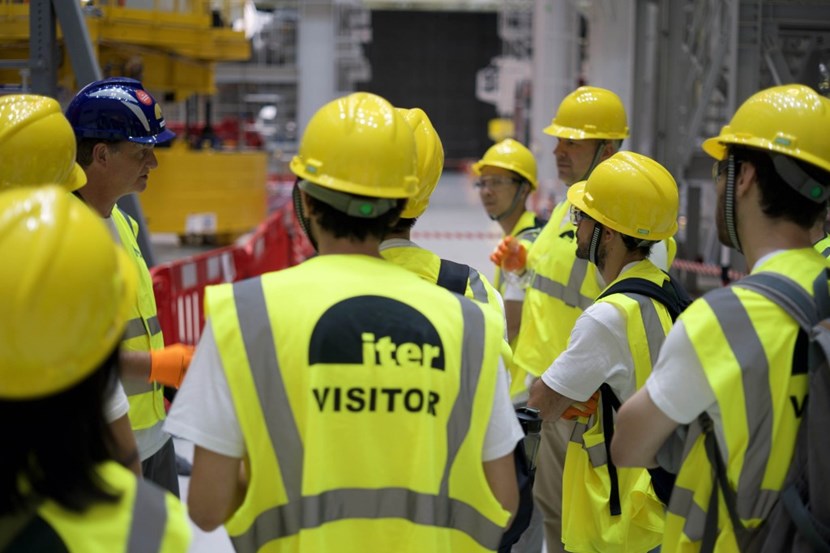Visiting the ITER construction site was one of the highlights for the participants. (Click to view larger version...)