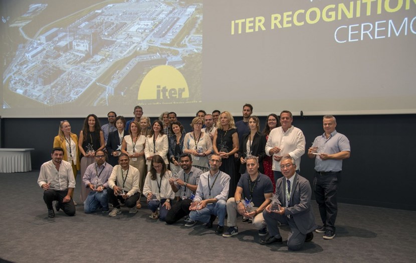 A new mechanism was created this year, allowing colleagues to nominate their peers for behaviours ''that truly shine.'' Twenty-eight of the 128 winners for the first ITER Star Awards were recognized in the amphitheatre on Tuesday 19 September. (Click to view larger version...)