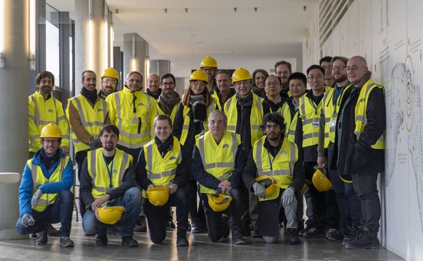 ITER Plasma Boundary Simulation and Fuel Retention Management Scientist Fellows and their ITER staff coordinators before leaving for an afternoon construction site tour. (Click to view larger version...)