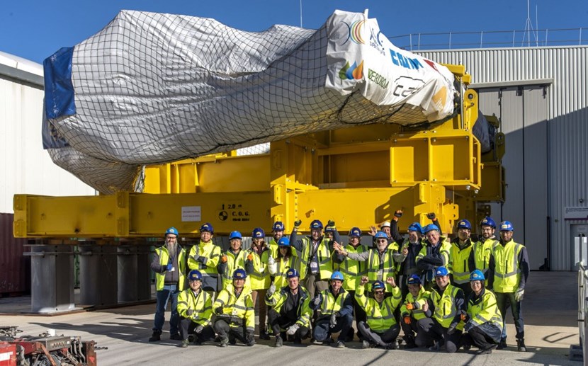 With the delivery, last Friday, of toroidal field coil #18, procurement by Europe and Japan of the D-shaped coils required for the machine (18 plus one spare) is complete. An official celebration is planned in January 2024. (Click to view larger version...)