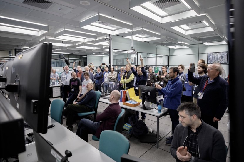The JET control room on the day of final plasma experiments in December 2023. Credit United Kingdom Atomic Energy Authority / EUROfusion. (Click to view larger version...)