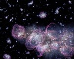 The more astronomers observe the Universe, the more matter they need to find to explain it all. Do "exotic particles" hold the key to the mystery? © A. Schaller (STScI)