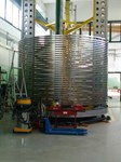 True international collaboration: Russian-produced poloidal field cable was jacketed and compacted at Criotec (Italy) before being spooled to await testing. The conductor will then return to Russia for the next stage in the poloidal field coil manufacturing process.