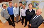 The area managers, from left to right: Bruno Levesy (port cells and neutral beam cell), Jens Reich (Tokamak and Pit), Ingo Kuehn (Tokamak and Diagnostic buildings), Gun Woo Nam (ITER Organization systems in nuclear buildings), Giovanni Di Giuseppe (Tritium Building and interface structure), Miika Kotamaki (auxiliary buildings) and Jean-Jacques Cordier (Building Integration Cell leader). 