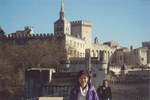 Shoko playing tourist in Avignon.