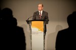 His Serene Highness Prince Albert II of Monaco giving the keynote speech at the first edition of MIIFED. Photo: Sylvano