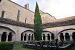 The 12th century cloister has been reconstructed based on the few surviving arches—Ganagobie is now very much like it was in the late High Middle Ages. 