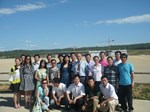 The group of civil servants from various Chinese provinces on the ITER worksite last week.