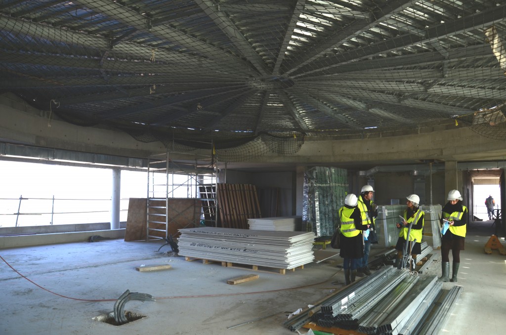 Under the round ceiling of the Council Room