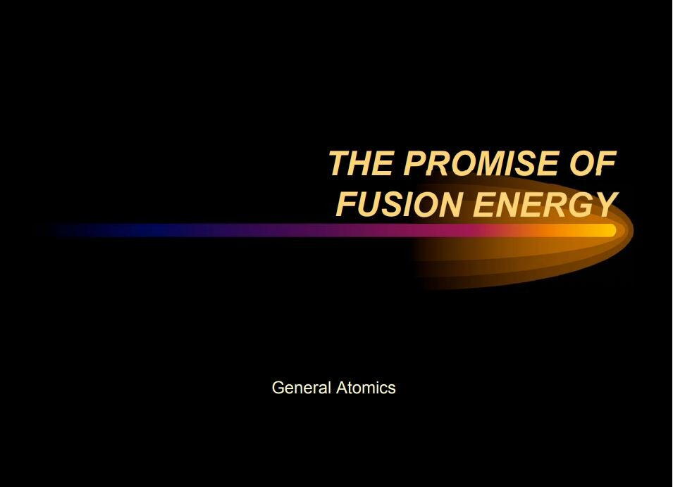 The promise of fusion energy (slideshow) The promise of fusion energy (slideshow)