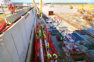 First walls poured