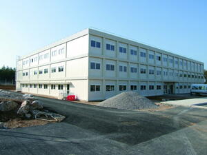 Temporary office building completed