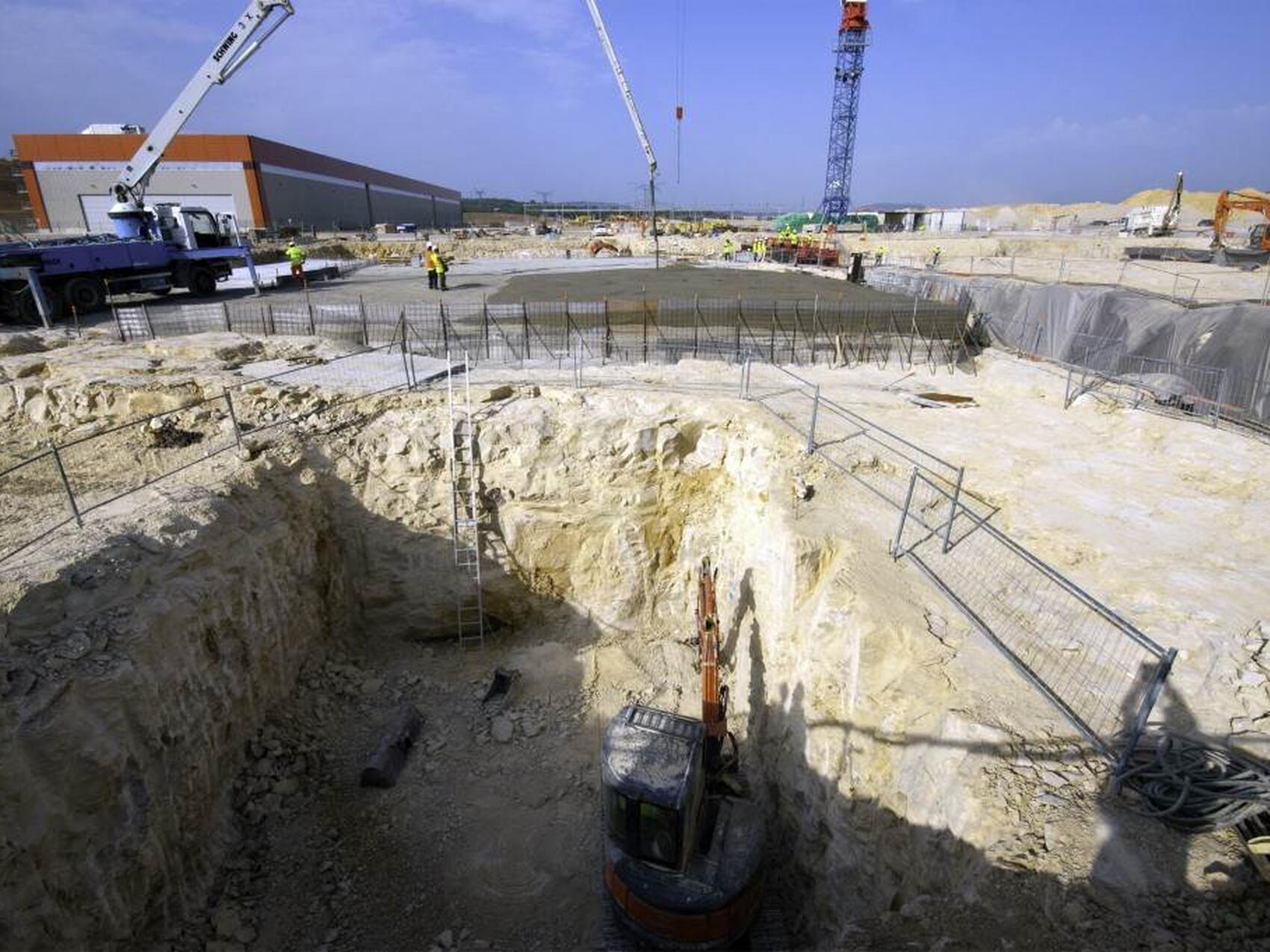 Une saignée pour alimenter l'outillage