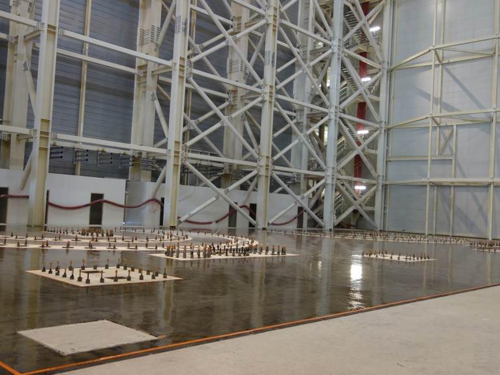 Les géants prendront place ici