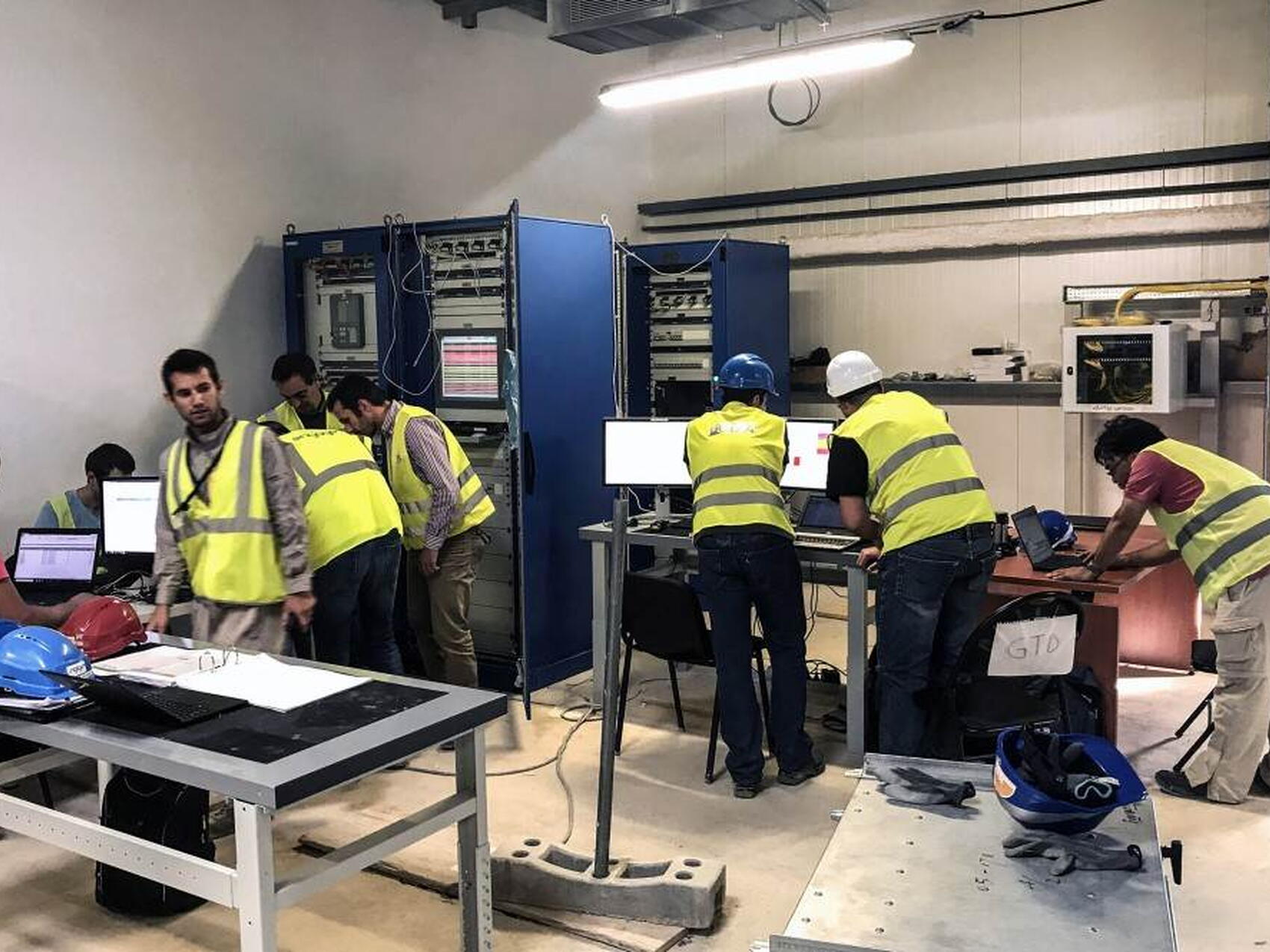Une salle de contrôle temporaire