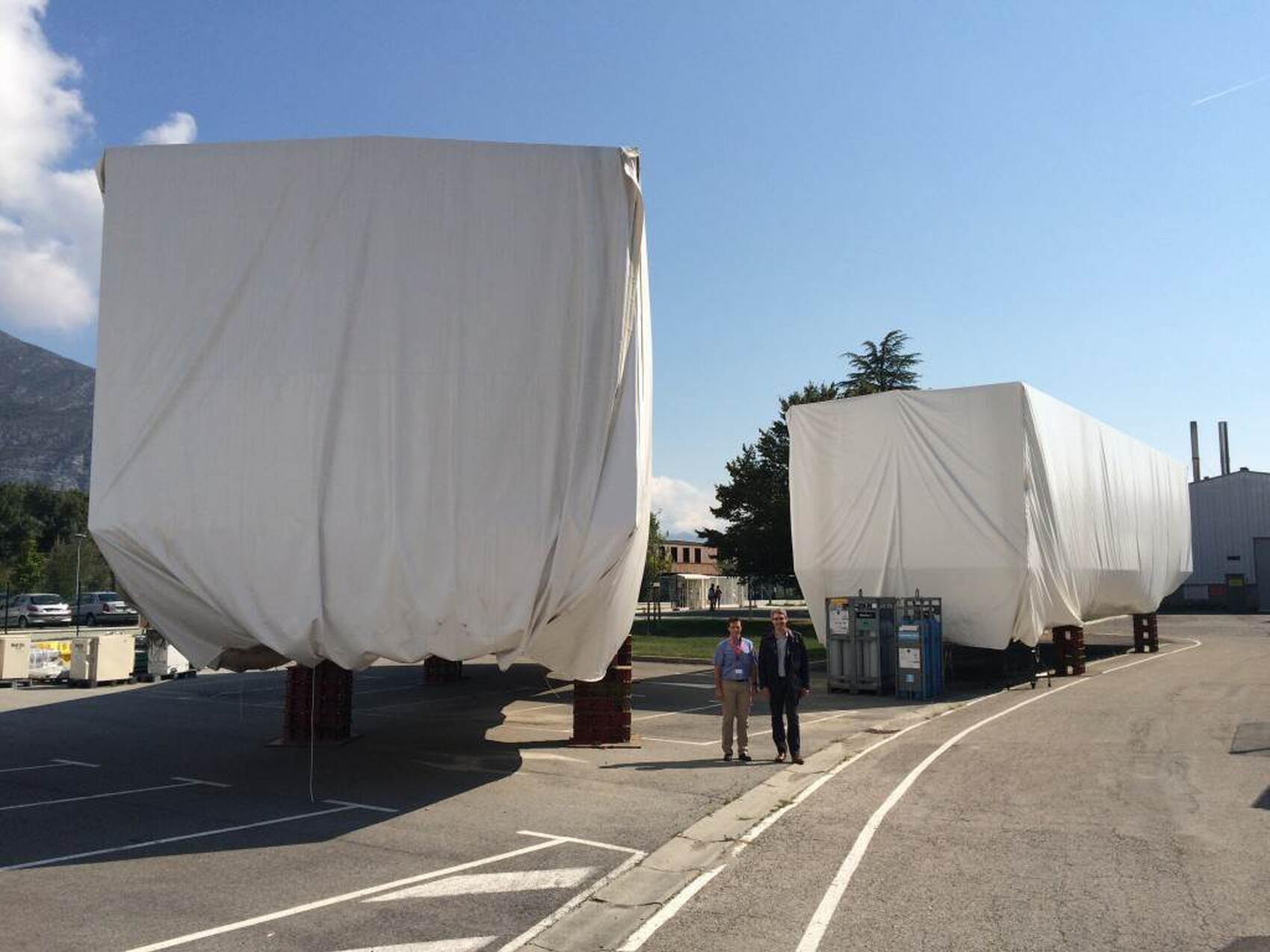 Cryoplant "cold boxes" packed for delivery