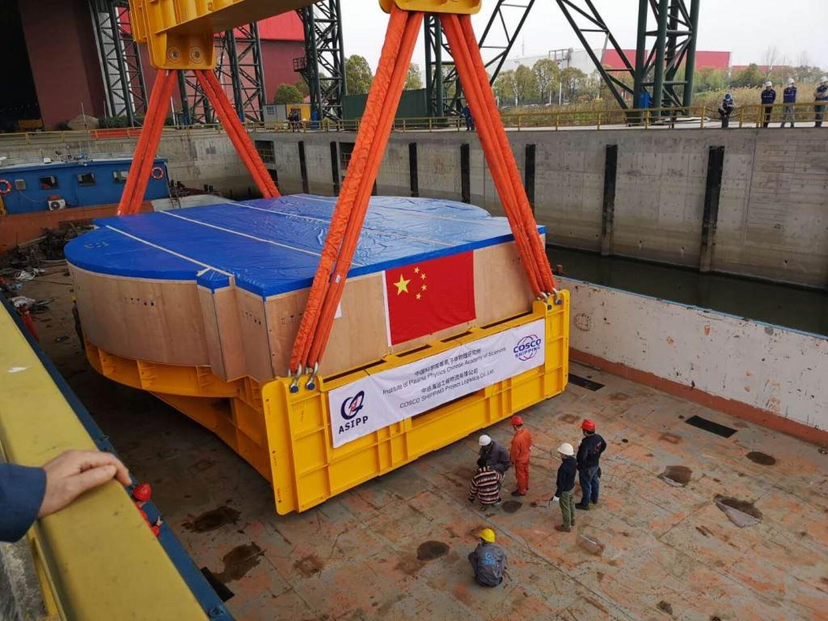 ITER magnet leaves China