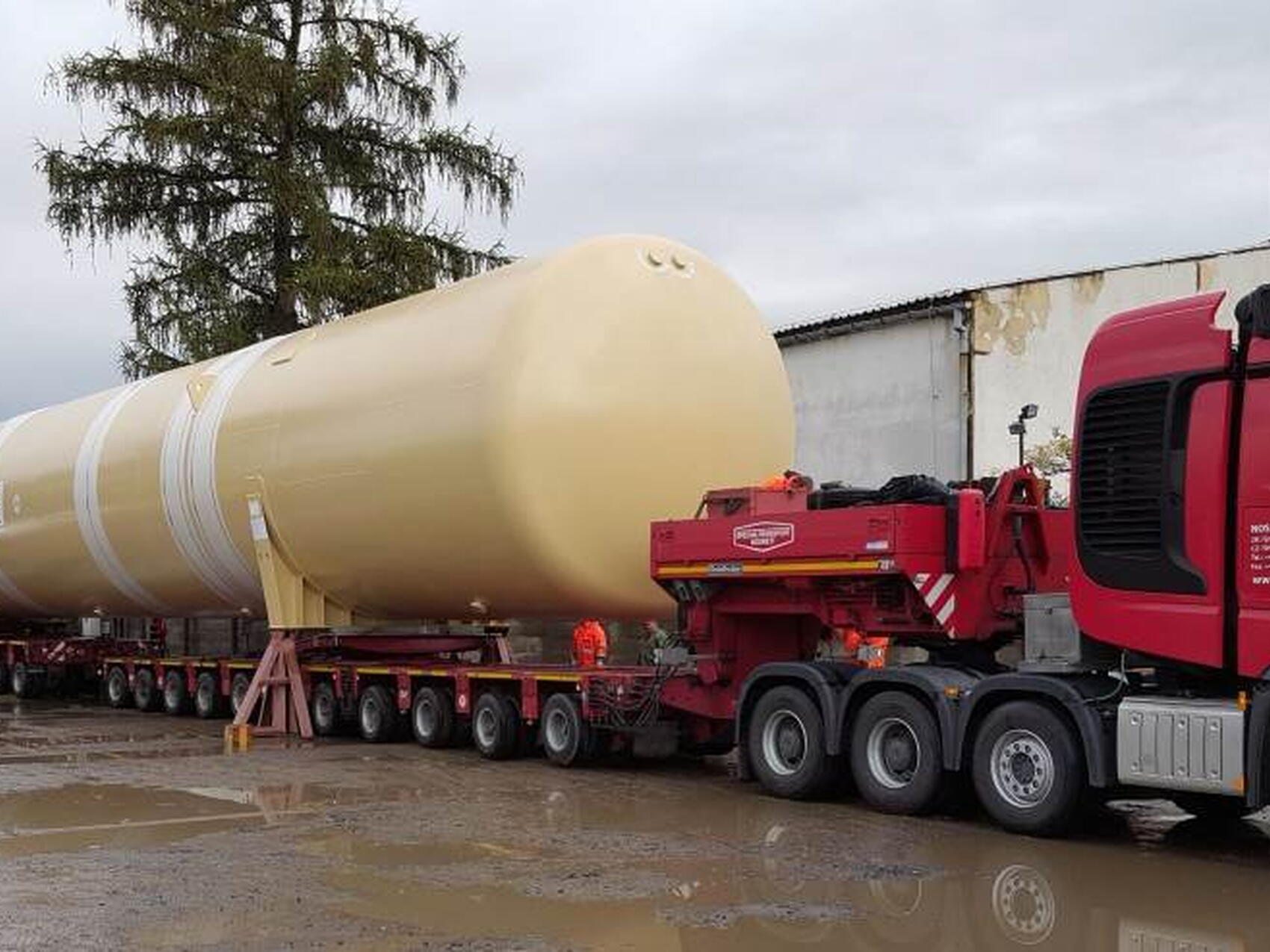 Two large tanks en route