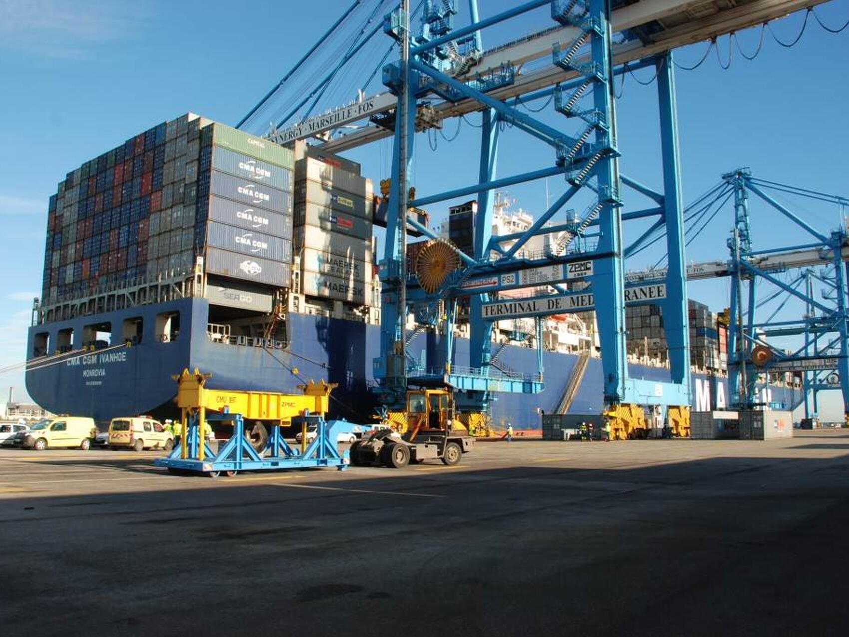 All large components will pass through Fos-sur-Mer