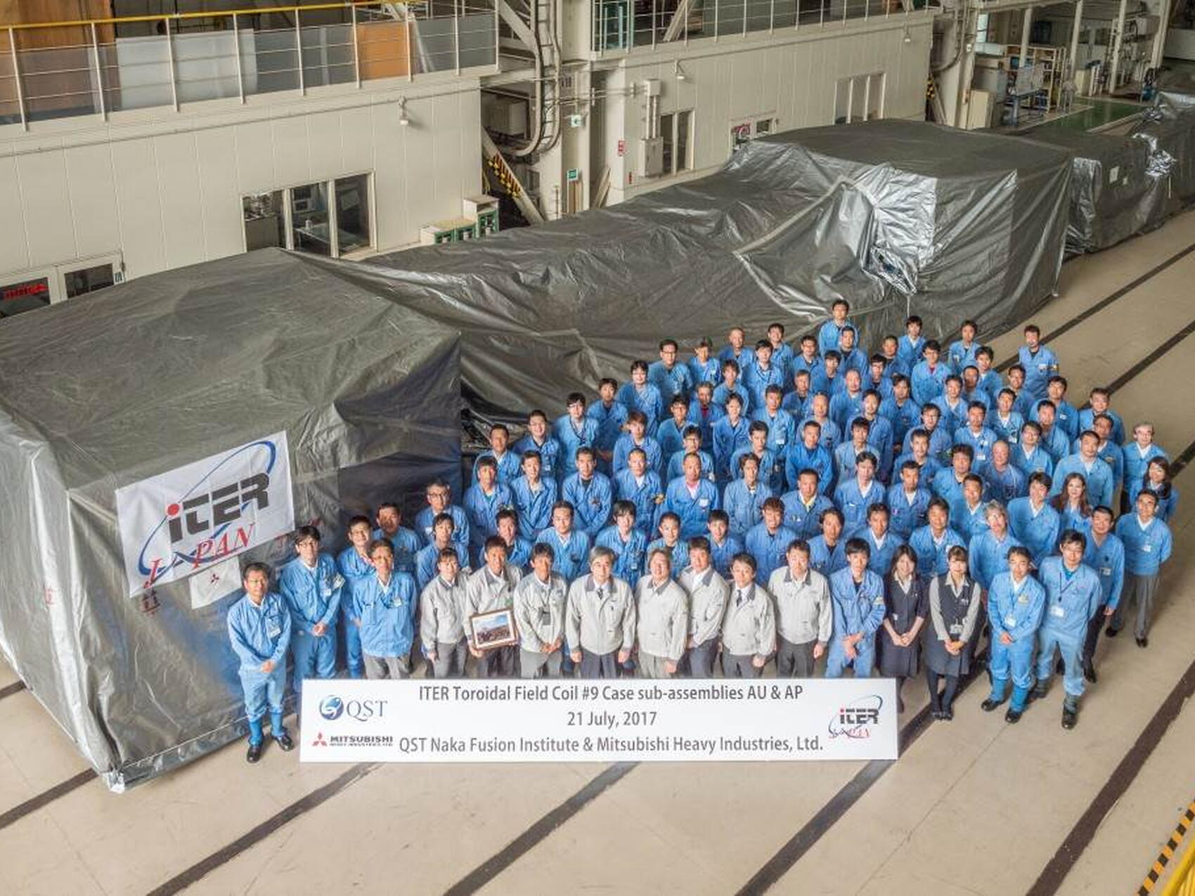 First case segment for toroidal field coils leaves Japan