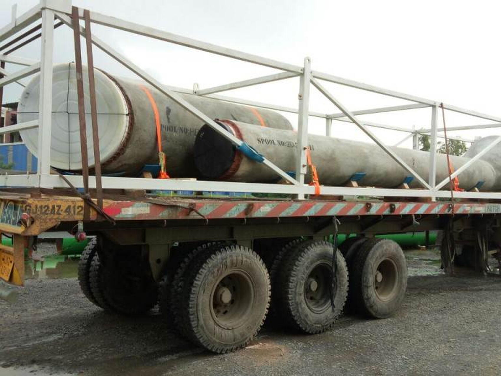 Piping on way from India