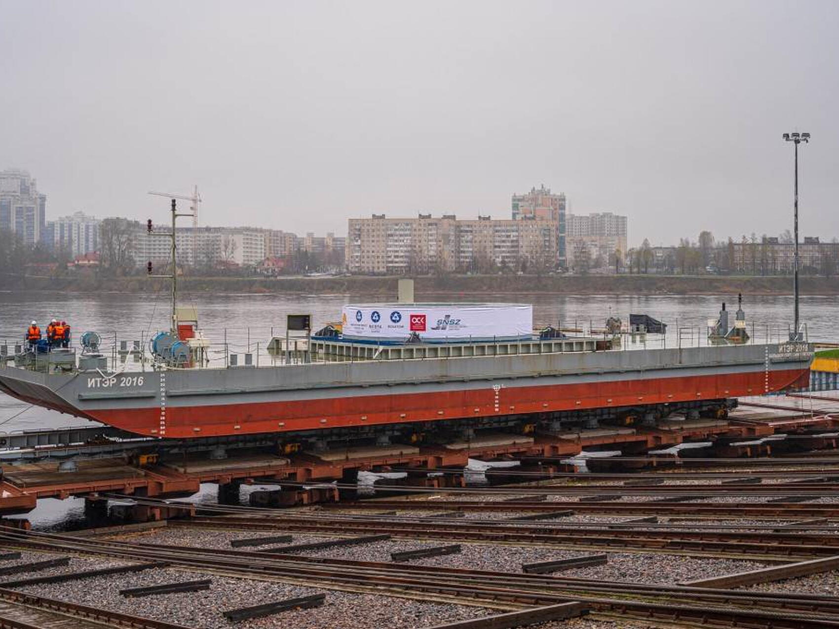 PF1 magnet coil on its way from Russia