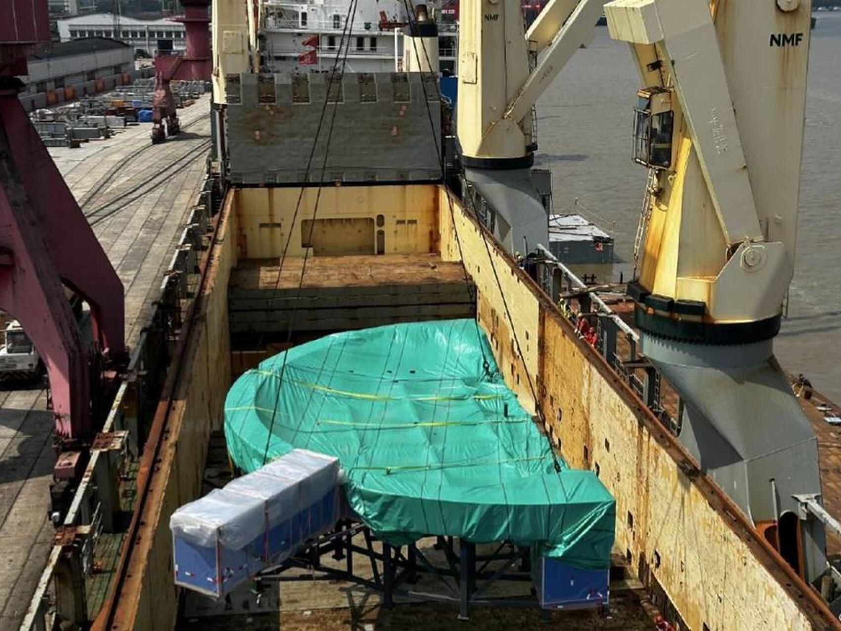 Feeder components on their way from China