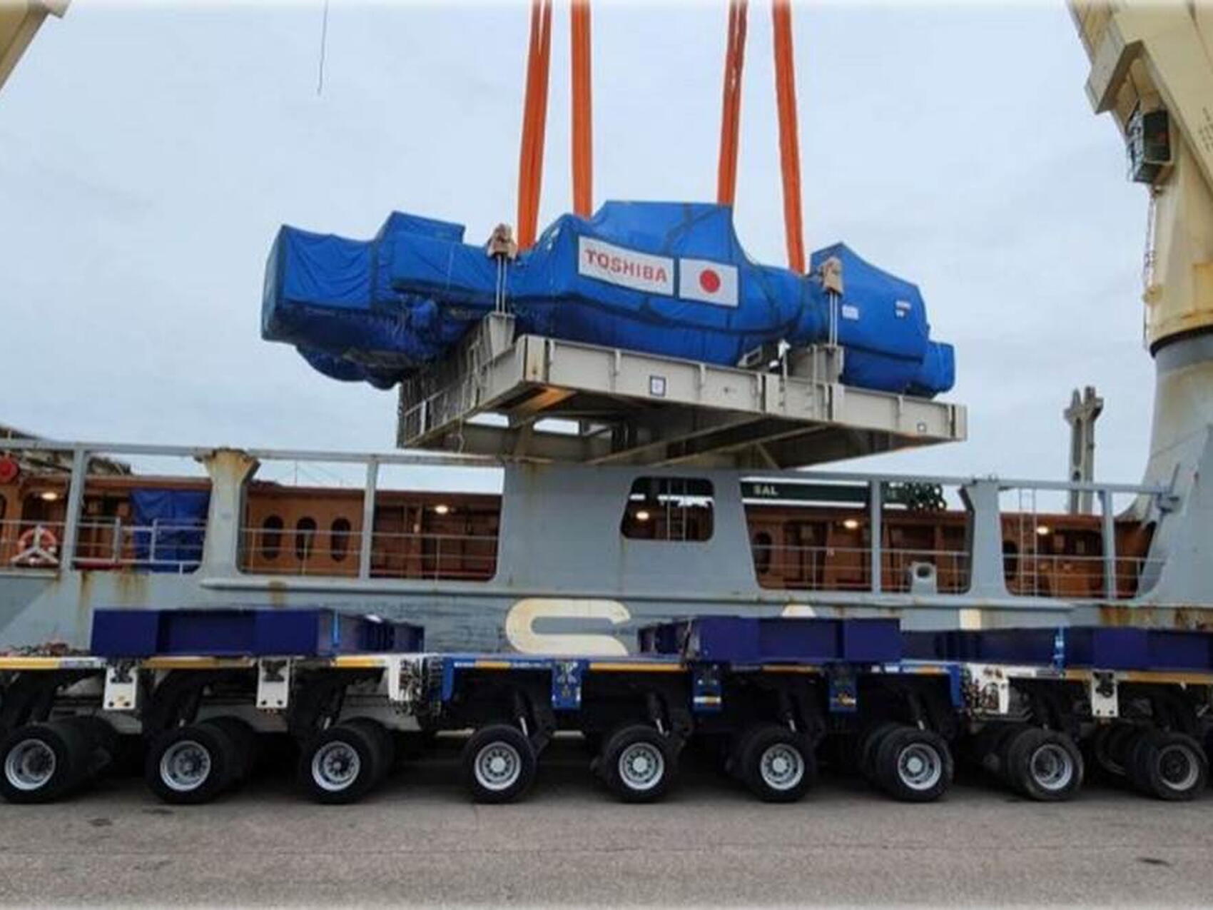 Japan's TF15 magnet coil reaches France