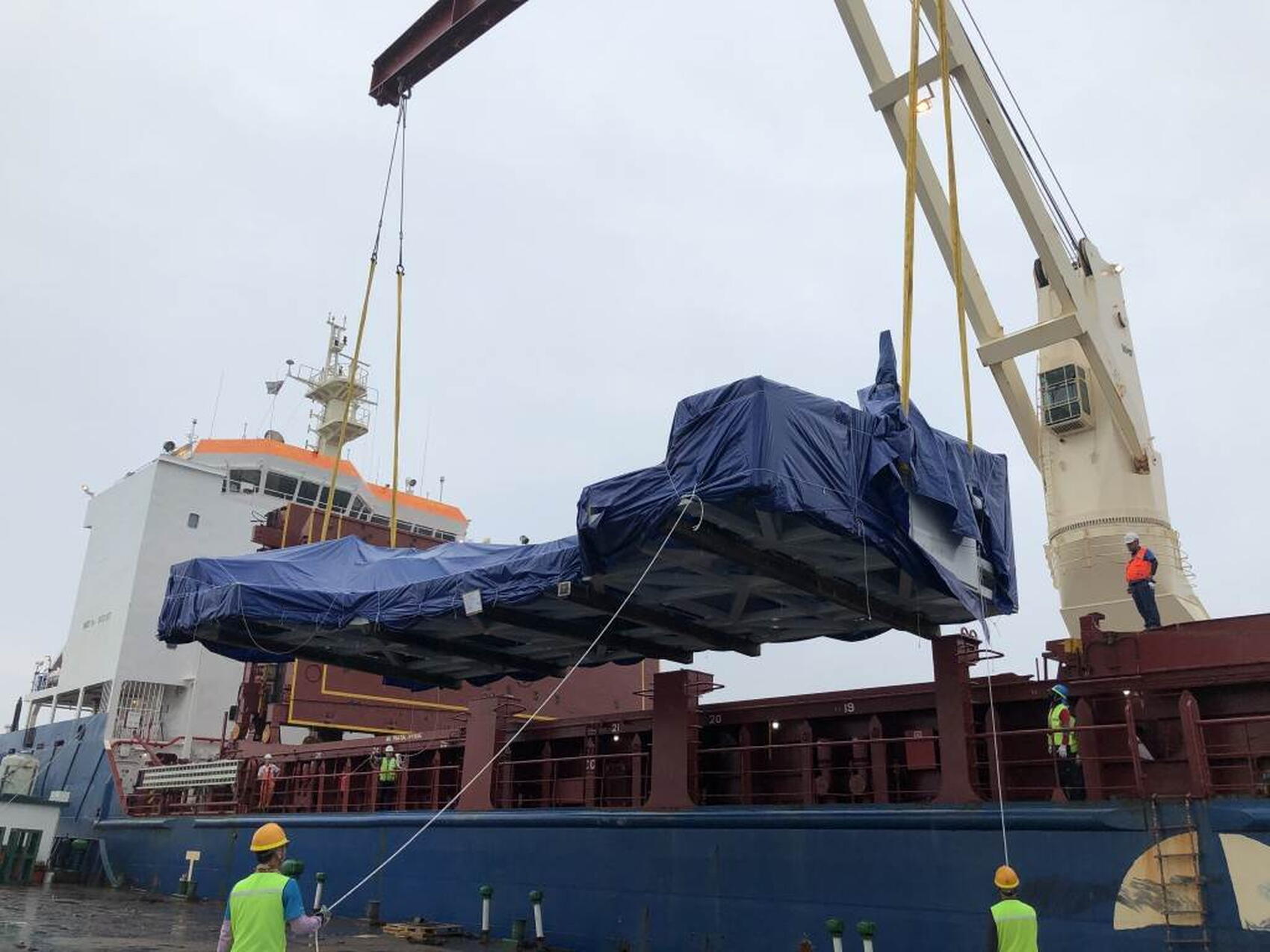 Korea ships "upending" tool