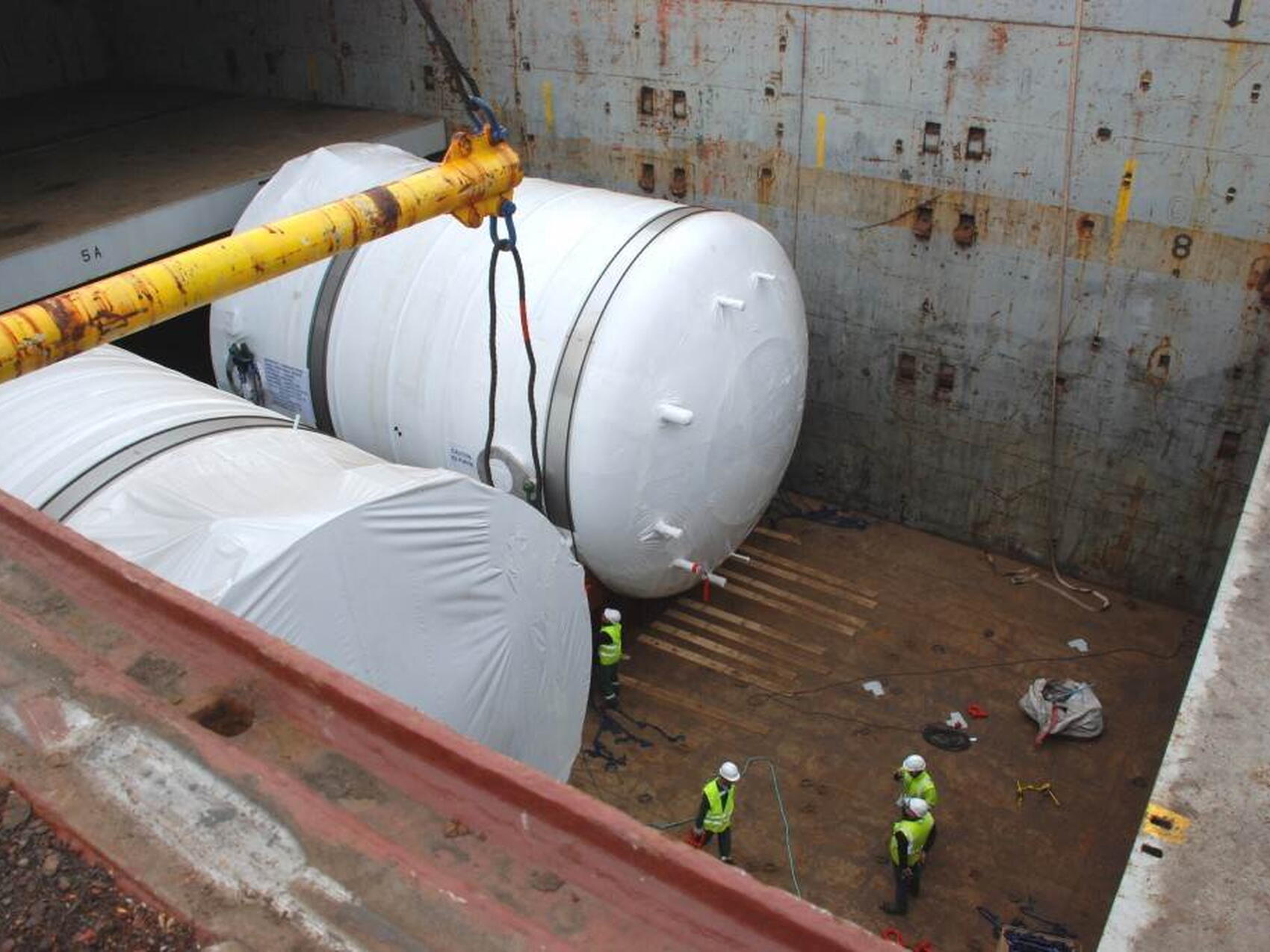 First drain tanks from the US