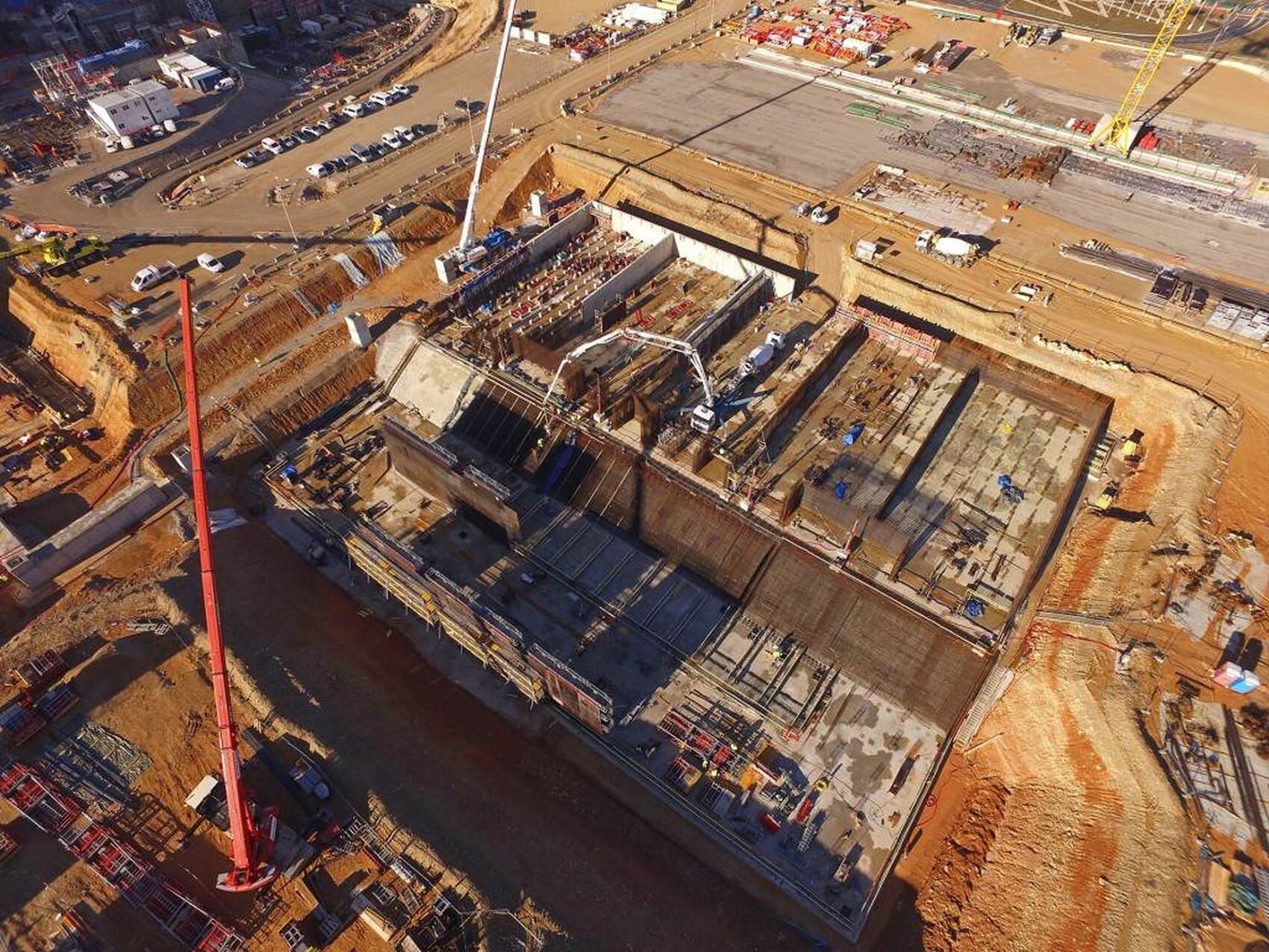 Zone des tours de refroidissement