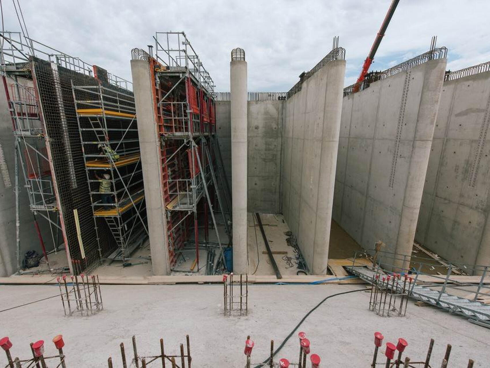 Zone nord du chantier