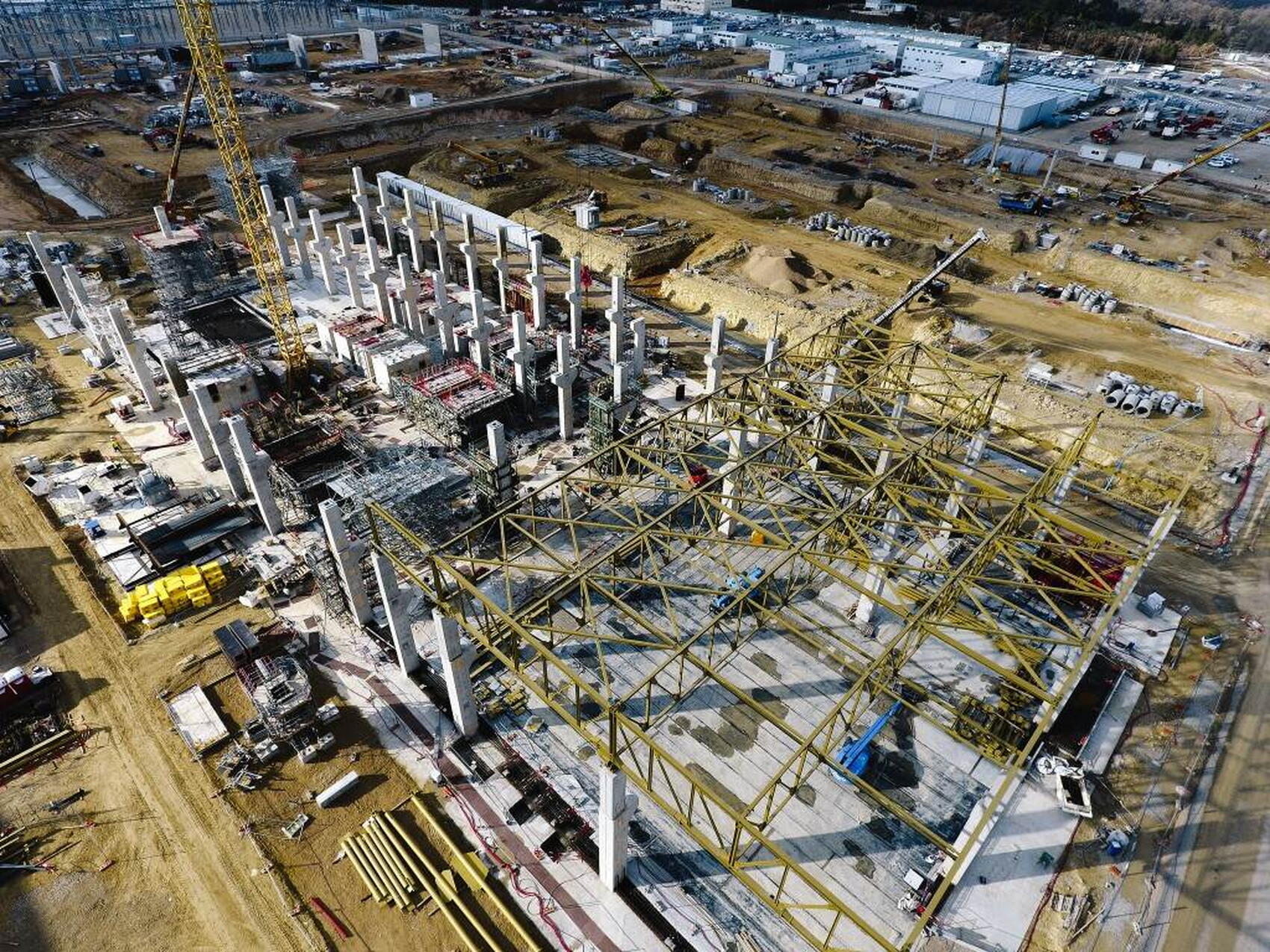 La structure de l'usine cryogénique prend forme