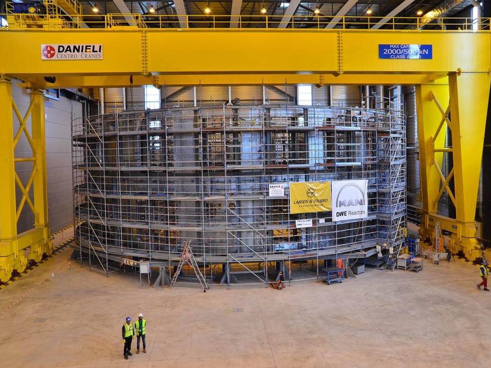 The size of the pieces