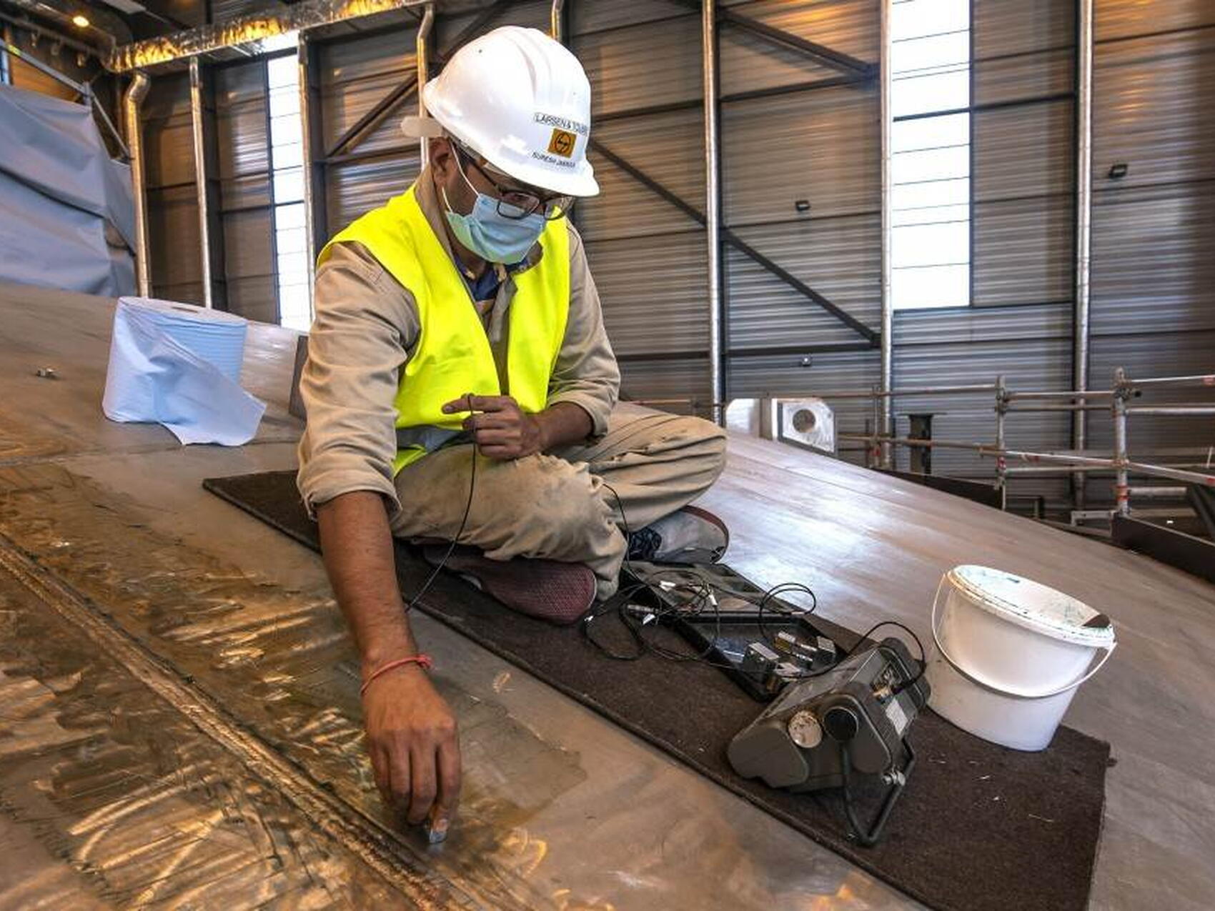 50% of welding finalized