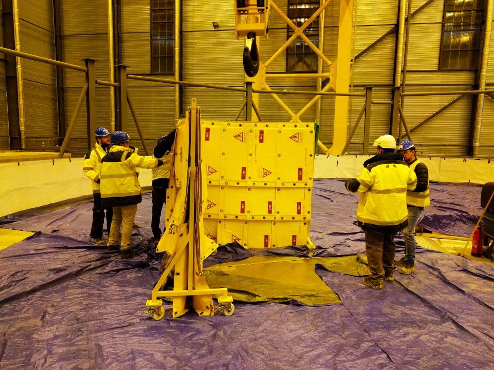 Radiographic testing underway