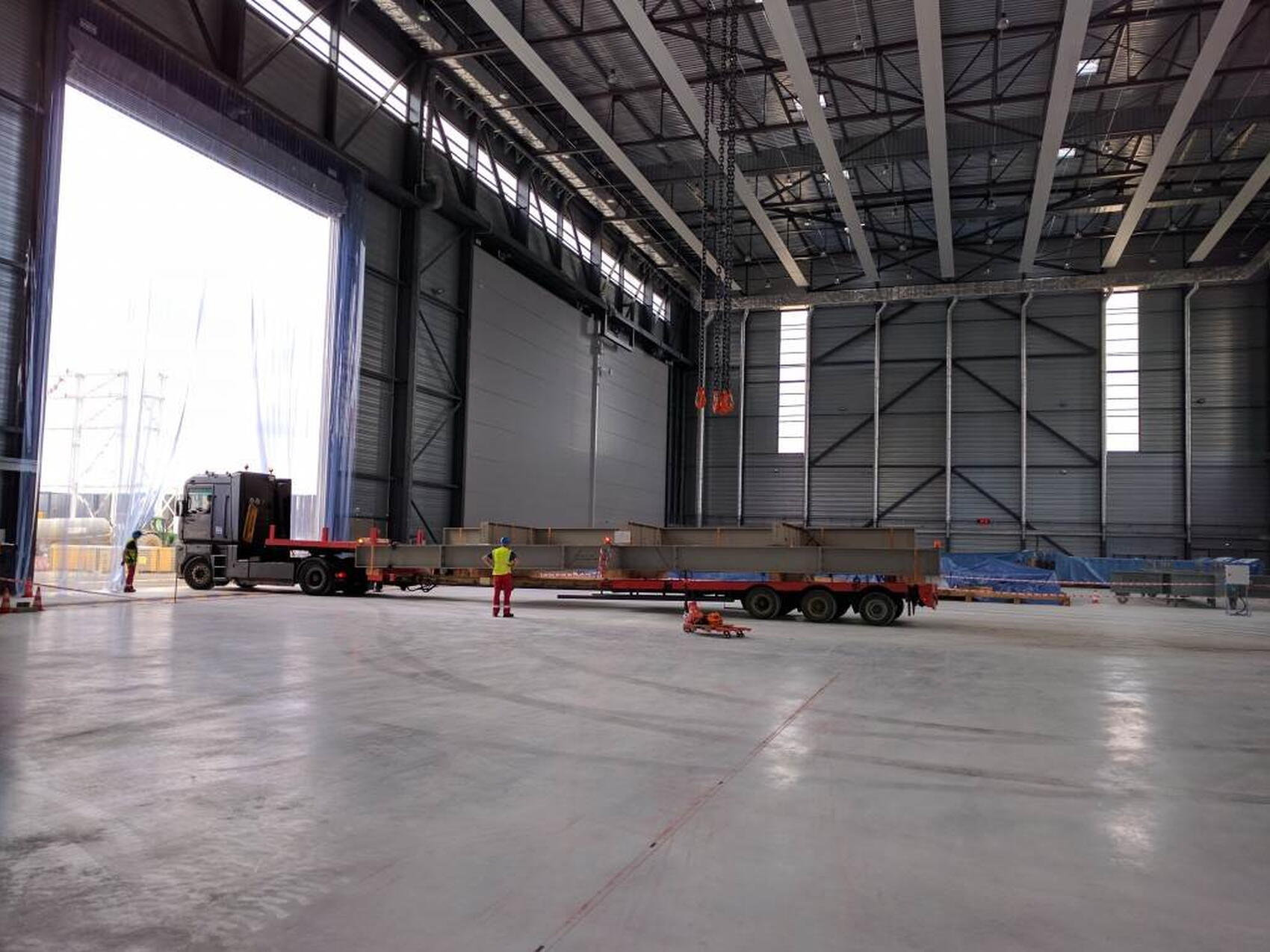 Assembly frame arrives in batches