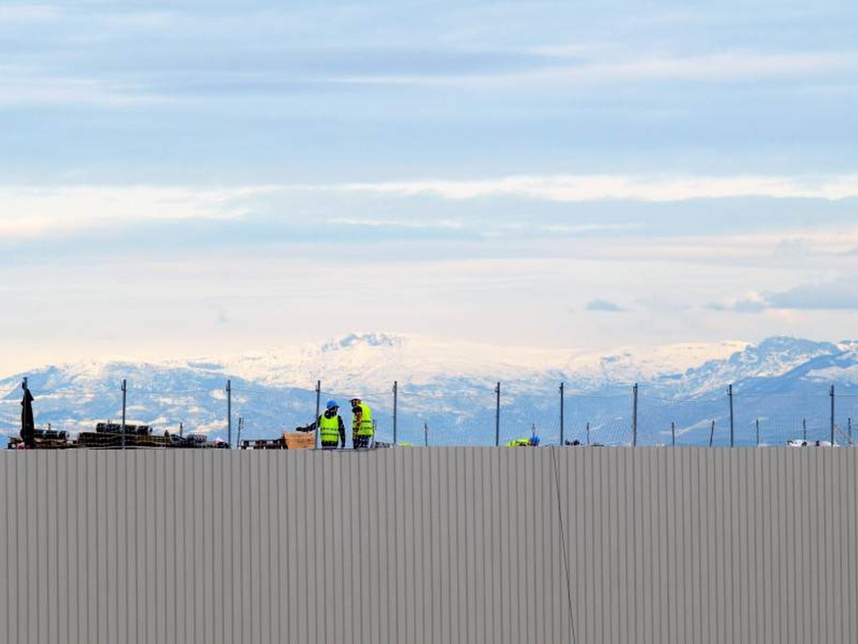 Sur le toit de l'Atelier du Cryostat
