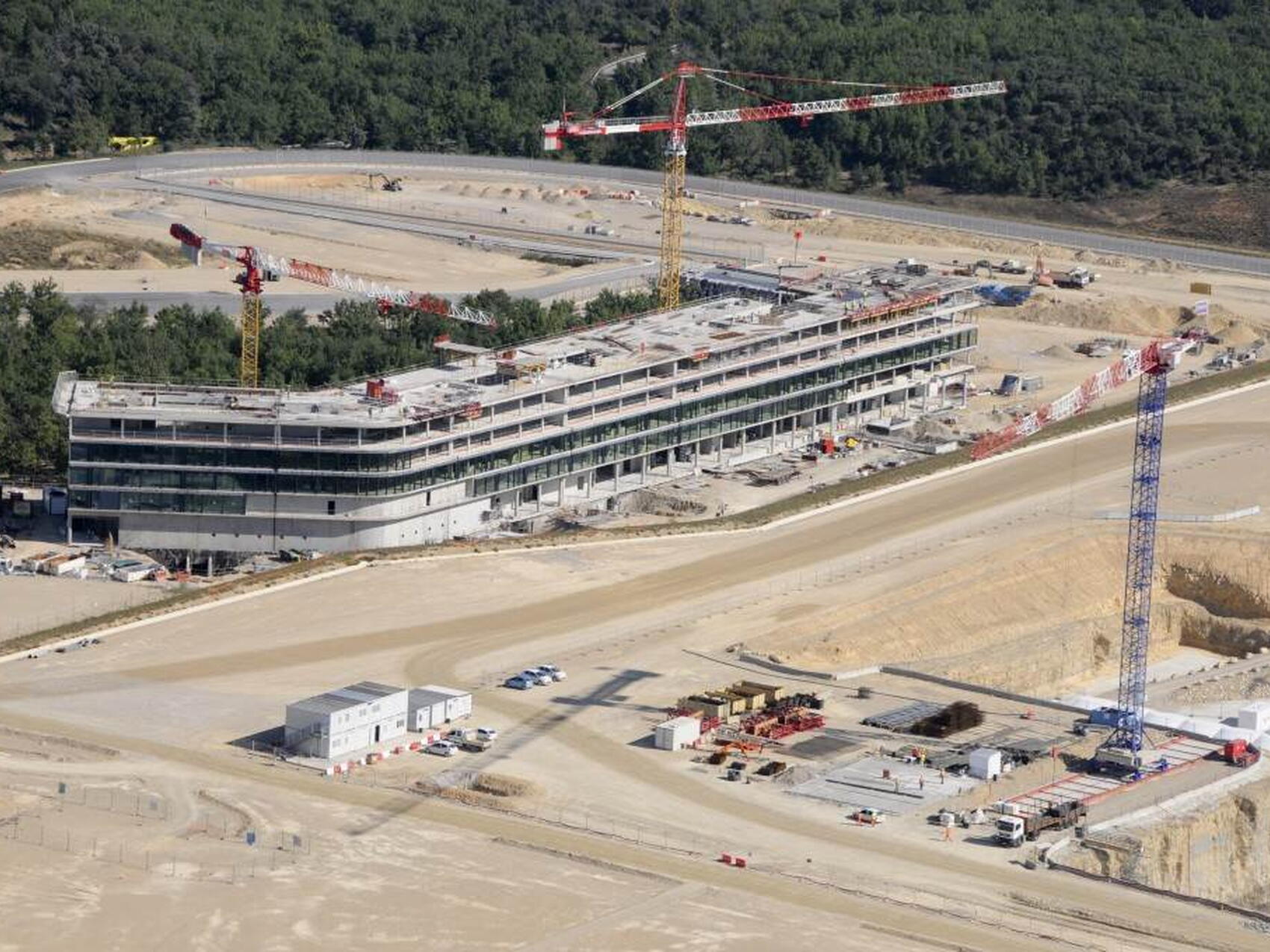 Vue sur la plateforme